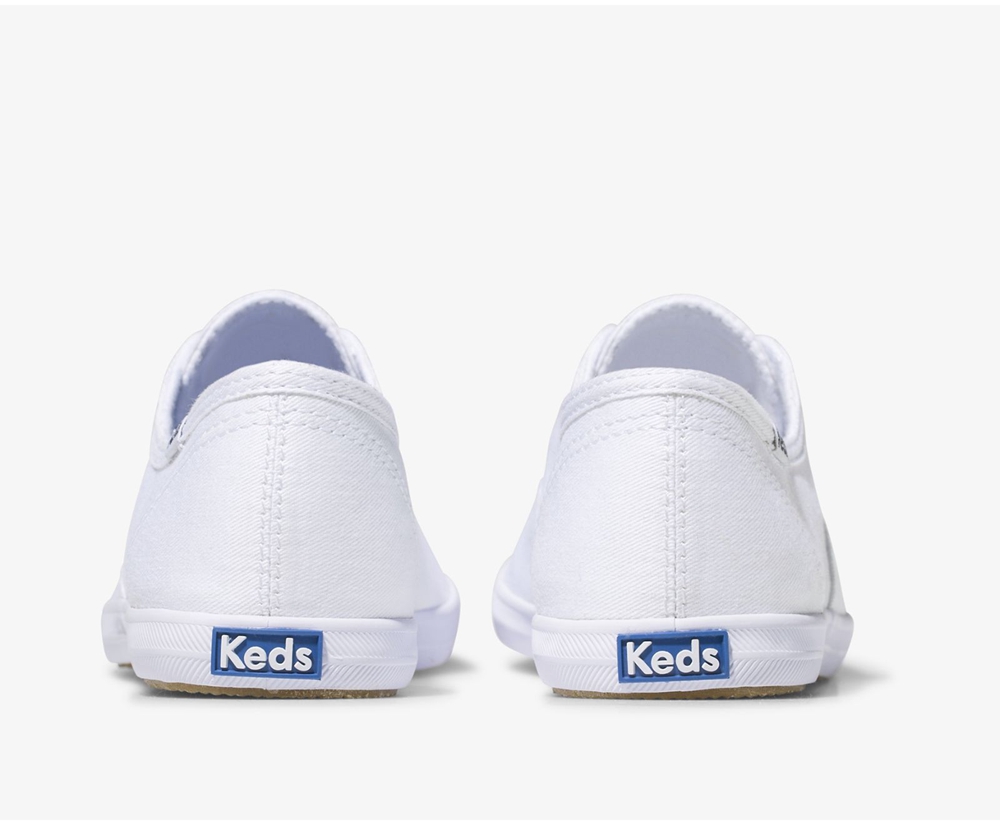 Slip Ons Keds Mujer Blancas - Chillax Basics - 921-VMEXWZ